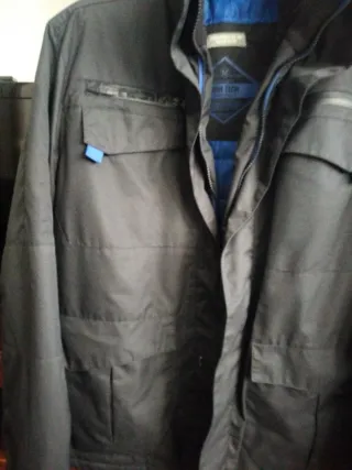 Parka Springfield Negra y Azul