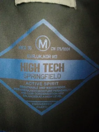 Parka Springfield Negra y Azul