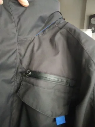 Parka Springfield Negra y Azul