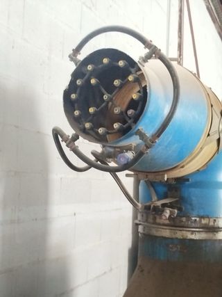 Cañón sulfatador con bomba nueva