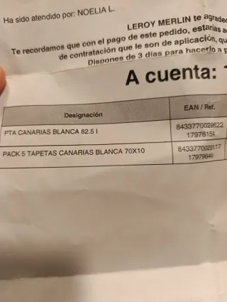 Puerta interior Canarias 82.5 cm