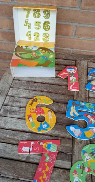 Puzzle números madera Its Magical