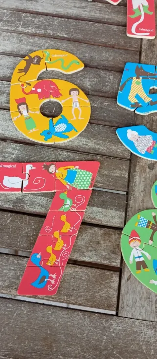 Puzzle números madera Its Magical