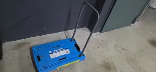 Carretilla Plataforma Silverline Azul