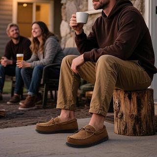 Zapatillas de estar por casa marrones