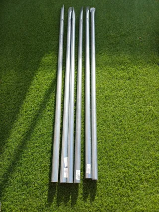 6 puntales para bayas metálicos