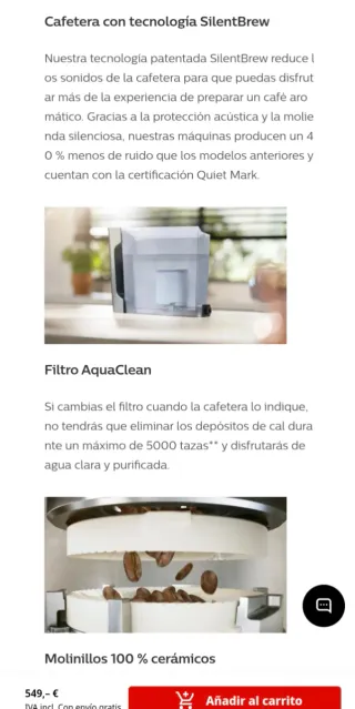 Cafetera Philips EP3343/50 Superautomática