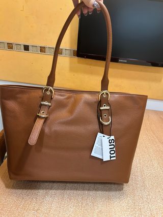 Bolso Piel Tous Marrón Nuevo