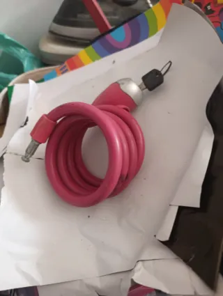 Bicicleta niña azul 16 con candado