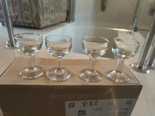 Resto Cristalería Antigua copas Variada (20 piezas