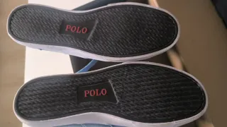 Zapatillas Ralph Lauren Verano Azul Rosa