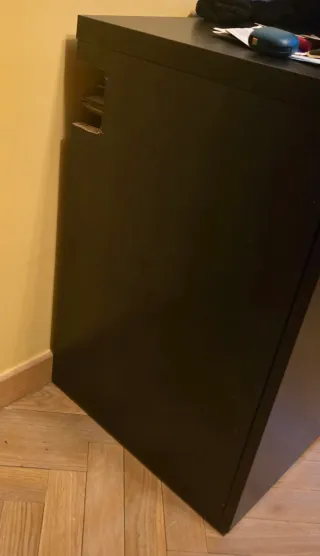 Estantería Ikea Besta negra 8 puertas 257x120x41,5