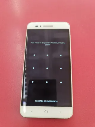 Móvil ZTE Blanco/Dorado