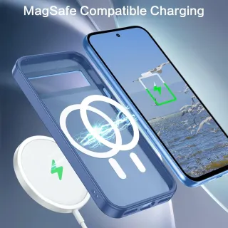 Funda magnética para Google Pixel 8a.Azul