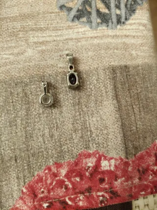 Pareja Colgantes Plata