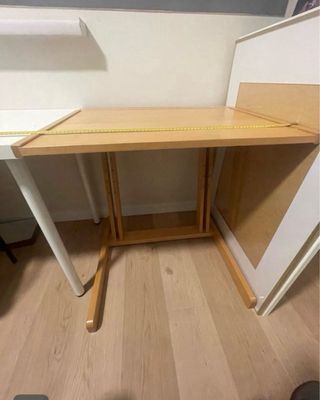 Tavolo scrivania in rovere altezza regolabile (per bambini)