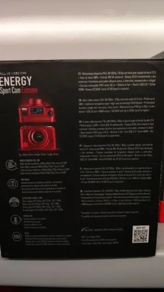 Cámara Deportiva Energy Sistem Roja