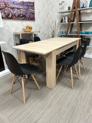 Mesa extensible + 6 sillas nuevas