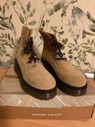 Botines ante Green Coast beige/marrón
