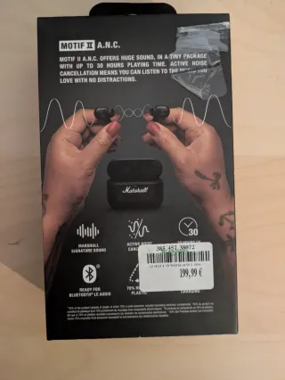 Fones Marshall Motif II ANC Novos