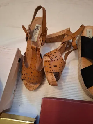 Lote 5 pares zapatos mujer TOP QUEENS