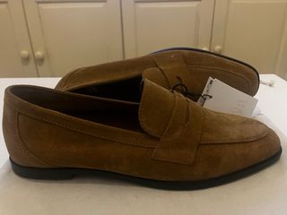 Mocasines Zara Piel Marrón Talla 41