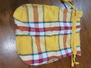 Sacchetto cotone fantasia a quadri