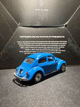 Miniatura VW Beetle Welly 1/60 Azul