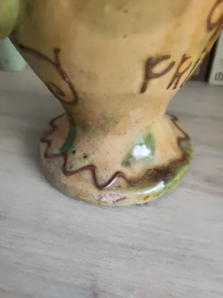 Botijo de cerámica con lagarto y uvas PRIEGO