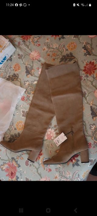 Botas altas Zara beige sin estrenar