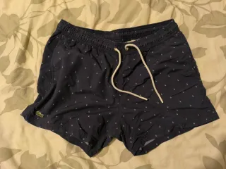 Bañadores Lacoste Azul Marino Estampado