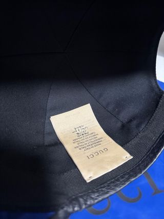 Berretto Gucci Blu e Oro Contratto