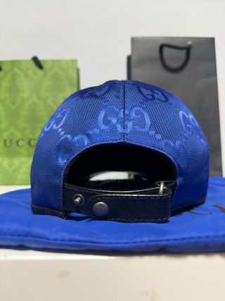 Berretto Gucci Blu e Oro Contratto