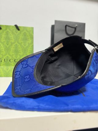 Berretto Gucci Blu e Oro Contratto