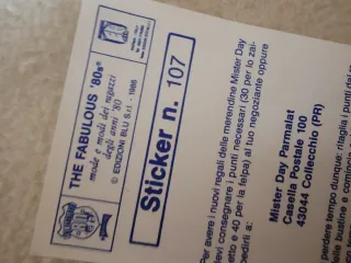 Sticker Anni '80 - 1986