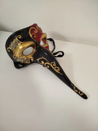 Maschera veneziana Nera e Oro