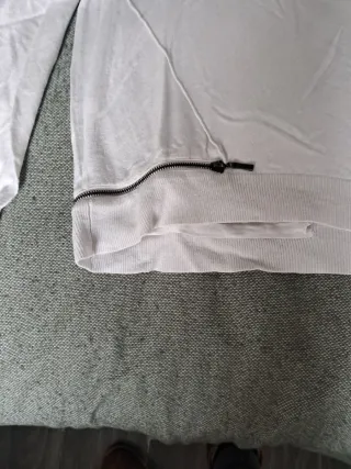 Jersey cuello alto blanco