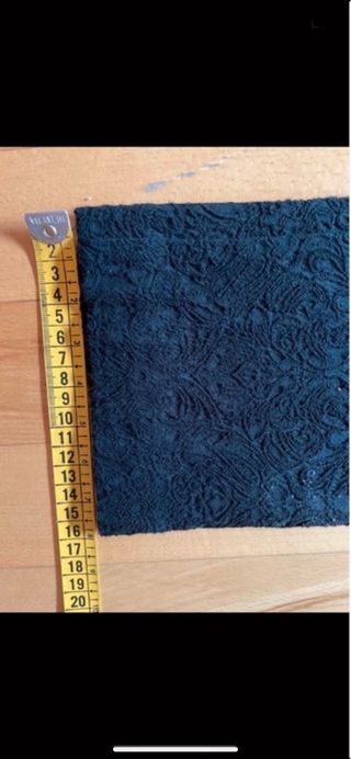 Pantalón negro jacquard