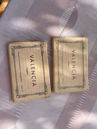 Collezione 2 Libri Cartoline Valencia Intaglio