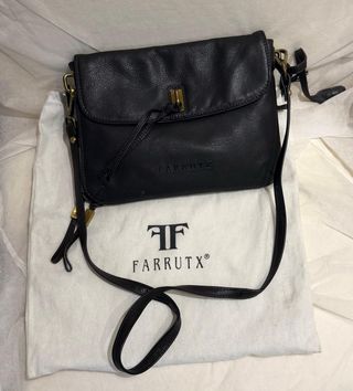 Bolso de piel Farrutx negro