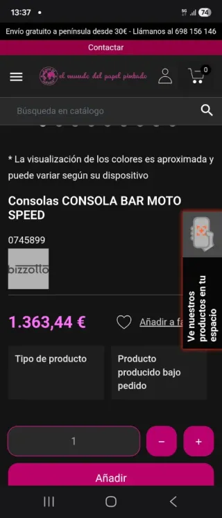 Moto Barra Decorativa