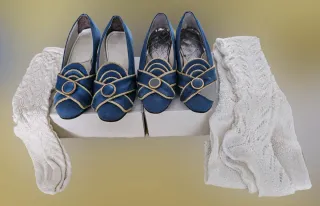 Traje de Fallera azul con bordado exclusivo