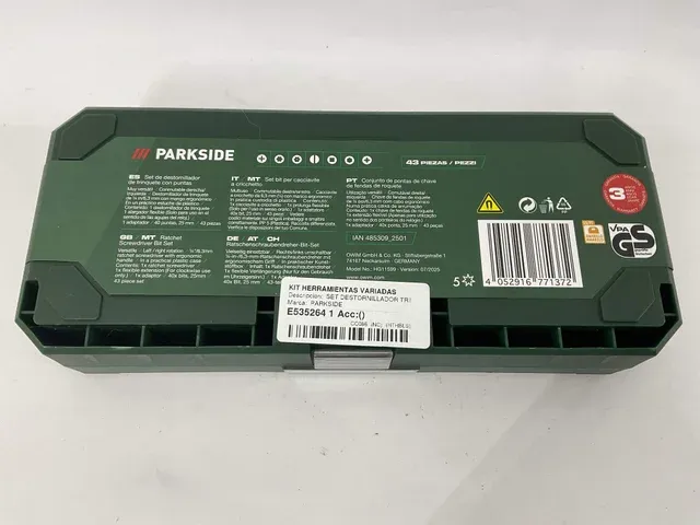 Set Destornillador Trinquete PARKSIDE 43 Puntas