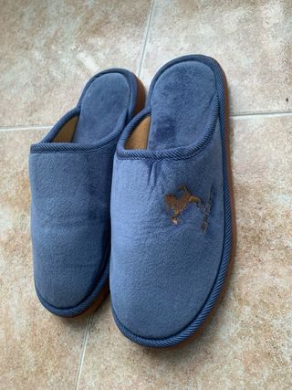 Zapatillas de casa azules