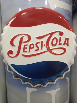 PEPSI-COLA  Chapa  de botella Esmaltado años 60