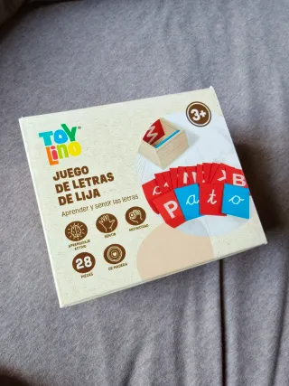 Letras de lija de madera Montessori NUEVO