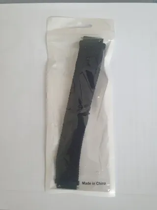 Correa elástica trenzada negra