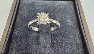 Anillo Oro Blanco 18K Dia0,30ct GIA