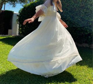 Vestido de Comunión Blanco Beige