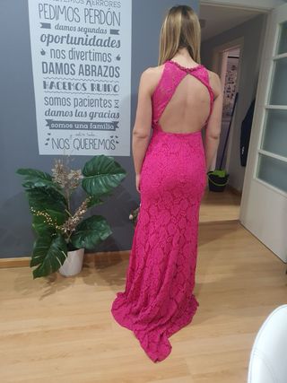 Vestido de fiesta rosa